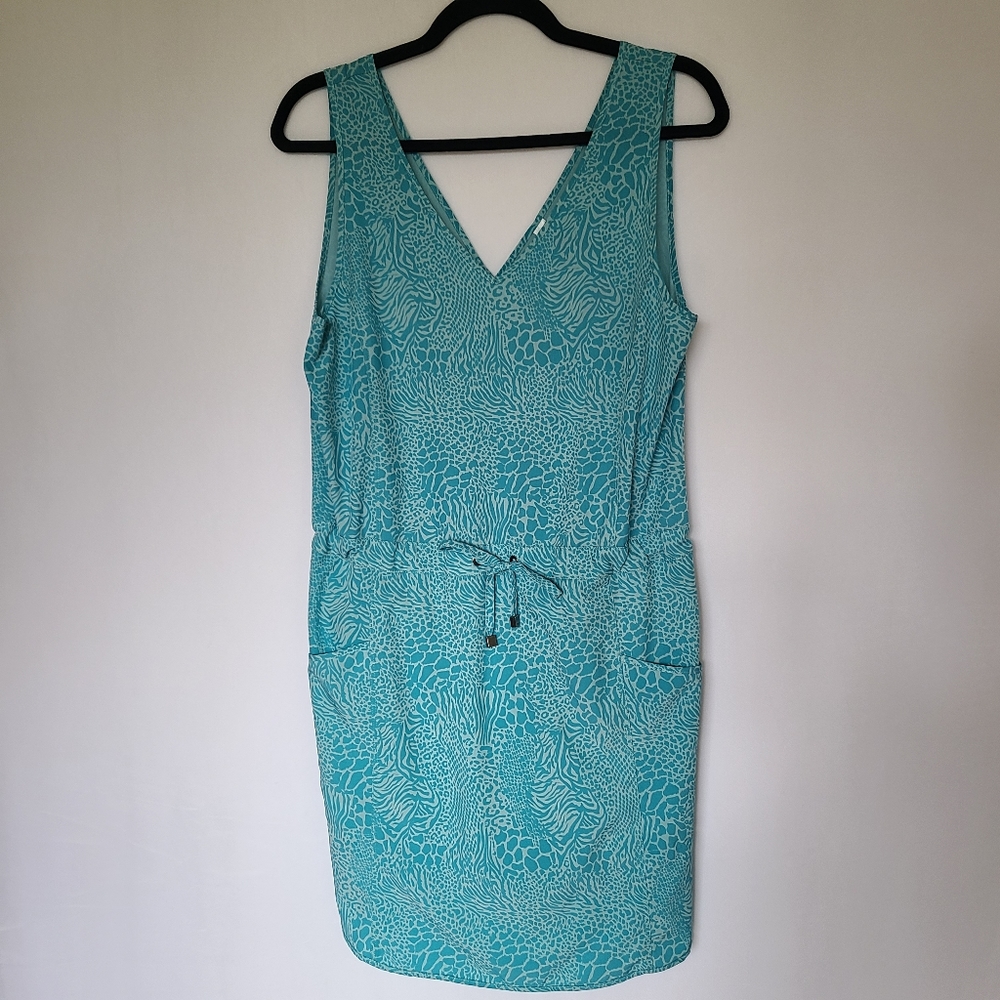 Kyoden Outdoor Built-in Short Dress‎ Animal Print Drawstring Waist Size P…